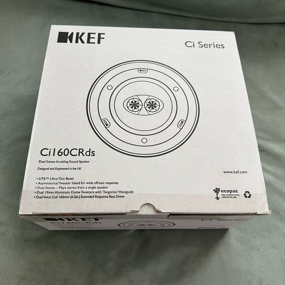 KEF dual stereo in-ceiling round speakers - Picture 6 of 6